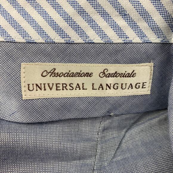 UNIVERSAL LANGUAGE Size 28 Navy Wool Cuffed Dress Pants - Picture 4 of 5